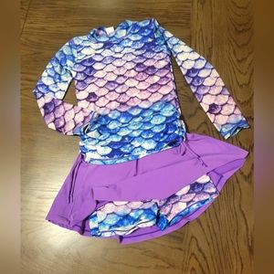 ⭐️SOLD⭐️ Girls Two Piece Swimsuit Long Sleeve Rash Guard Sets UPF+ 50
